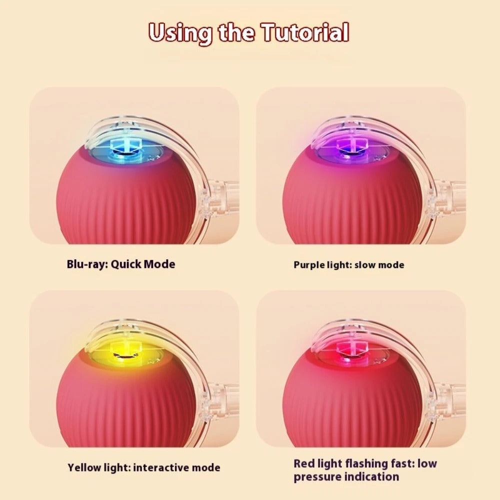 Automatic rechargeable cat ball
